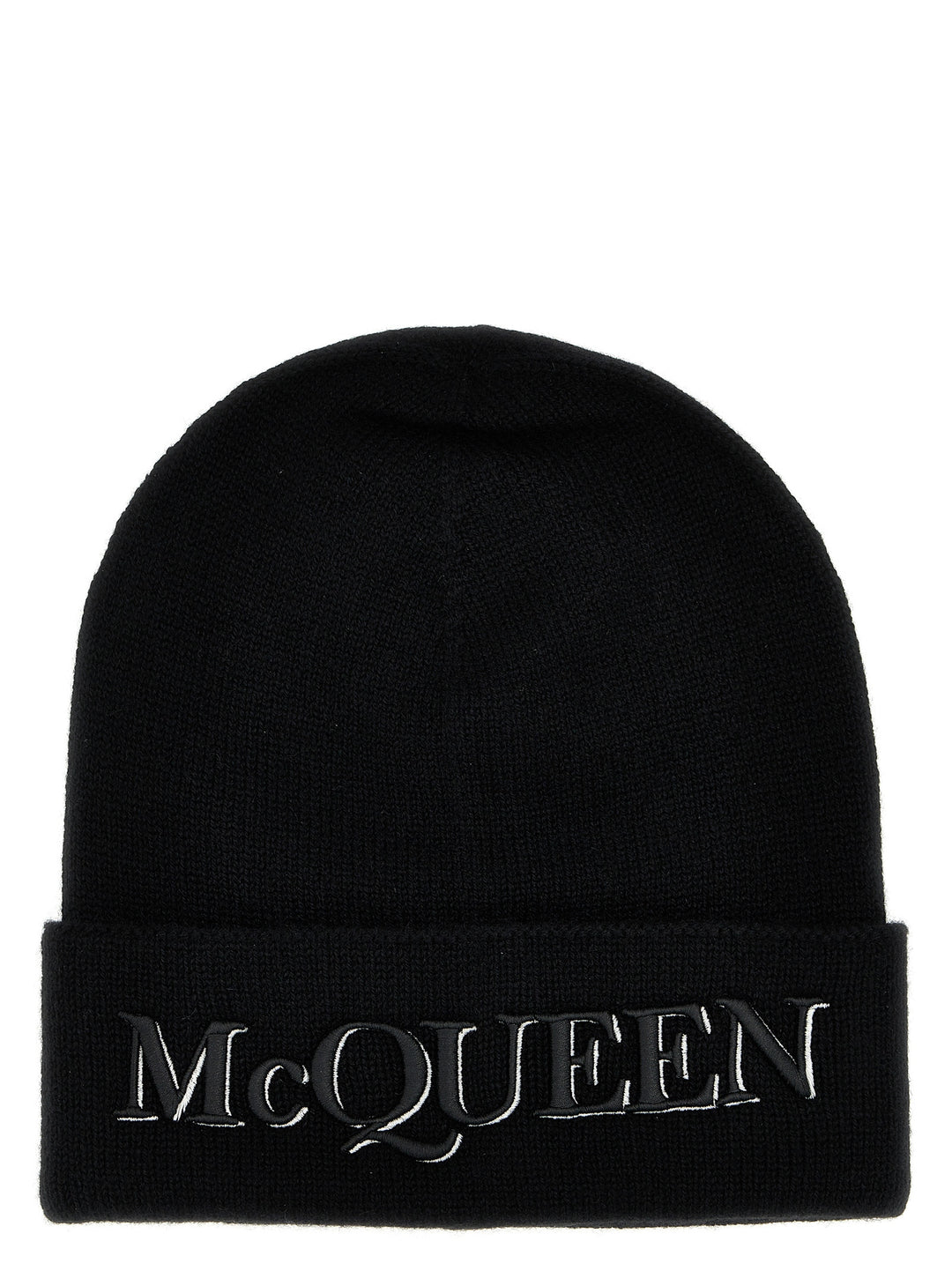 Mcqueen Logo Embroidered Beanie Cappelli - Nero | d0776a5a951ed94da1dab2a82c3155415b340de8