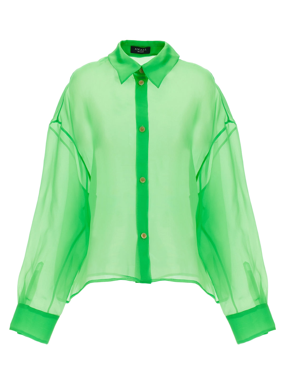 A.W.A.K.E. Mode Organdy 80s Shirt Camicie - Verde | ffa6dcbc640cd11cb26fd79a9faf49e8e0b8009f