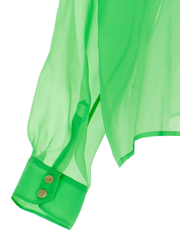 A.W.A.K.E. Mode Organdy 80s Shirt Camicie - Verde | d8436b88767e2eb5caf4951d1ff432dca102c5d4