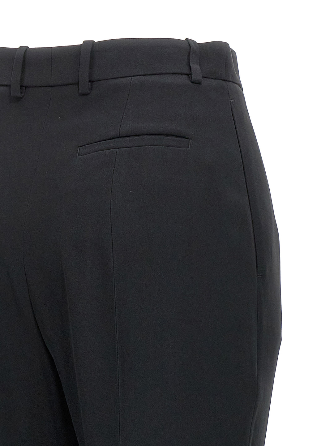 Mcqueen Crêpe Cigarette Pantaloni - Nero | 13180d831e550e3d1f8c454ca6a8c86962d8ecc1