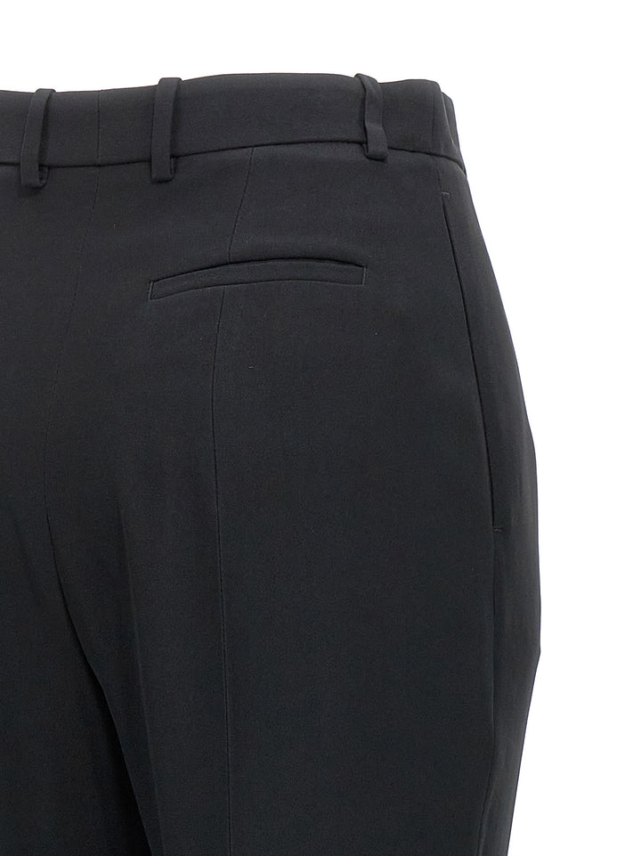 Mcqueen Crêpe Cigarette Pantaloni - Nero | 13180d831e550e3d1f8c454ca6a8c86962d8ecc1