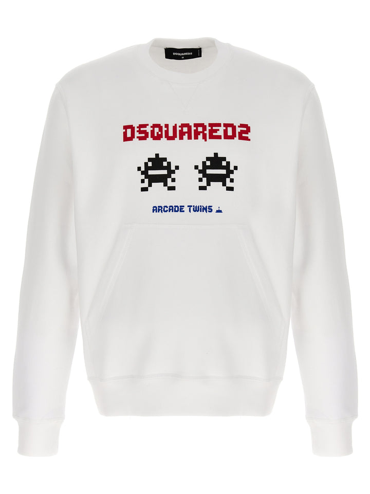 Dsquared2 Cool Fit Felpe - Bianco | a3e4d2e6fdd12cdeb5a90f737470c10e71b4ee01