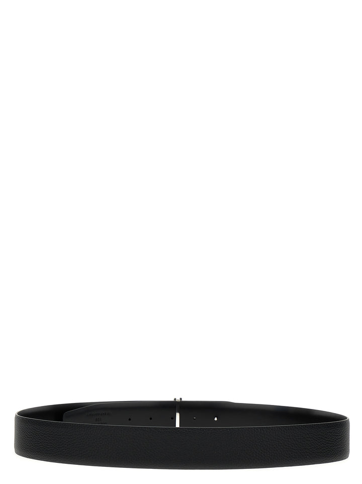 Tom Ford Logo Leather Belt Cinture - Nero | e3a00a2b175eaa49643c67d74bb6aaca2942f494
