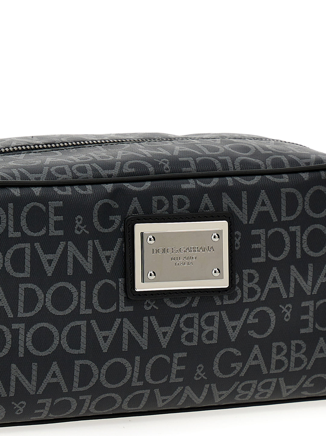 Dolce & Gabbana Leather Toiletry Bag Beauty - Nero | 91bc78d19efbffe31ad9eca5dff36cd283b3e533