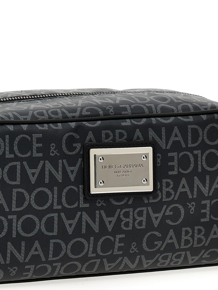 Dolce & Gabbana Leather Toiletry Bag Beauty - Nero | 91bc78d19efbffe31ad9eca5dff36cd283b3e533