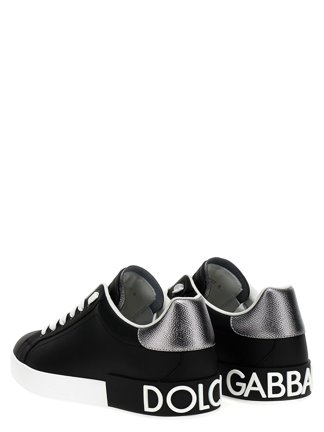 Dolce & Gabbana Portofino Sneakers - Bianco/Nero | 5e062729dac7ab3d739dbb9fcd3e2f0c7745709f
