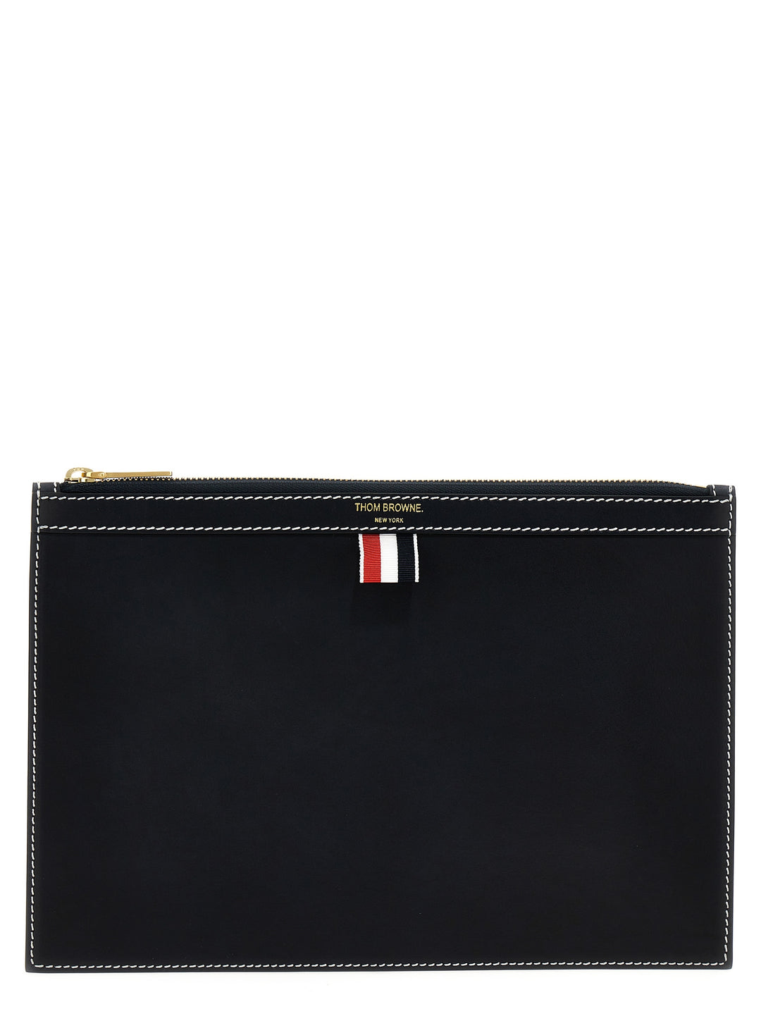 Thom Browne Small Document Pouch Clutch - Blu | 5182313a3d4674438ae66a8a1debc3f86796ac4f