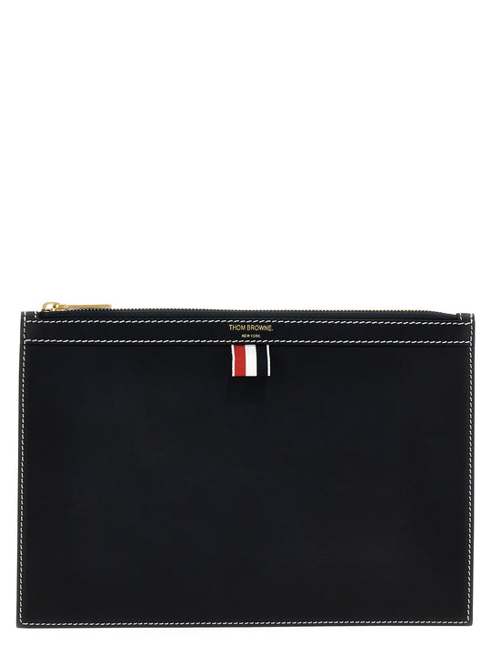 Small Document Pouch Clutch Blu