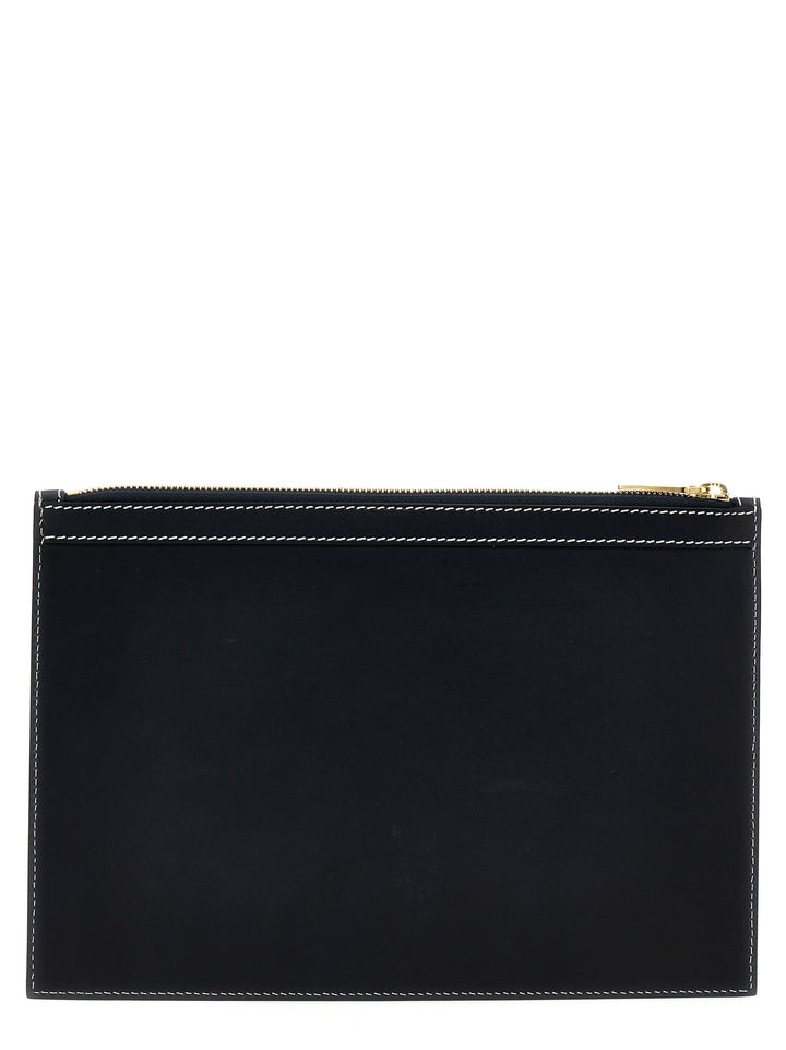Thom Browne Small Document Pouch Clutch - Blu | d384fcb1d53a8bee53ea07a9e97e4f07501b03c4