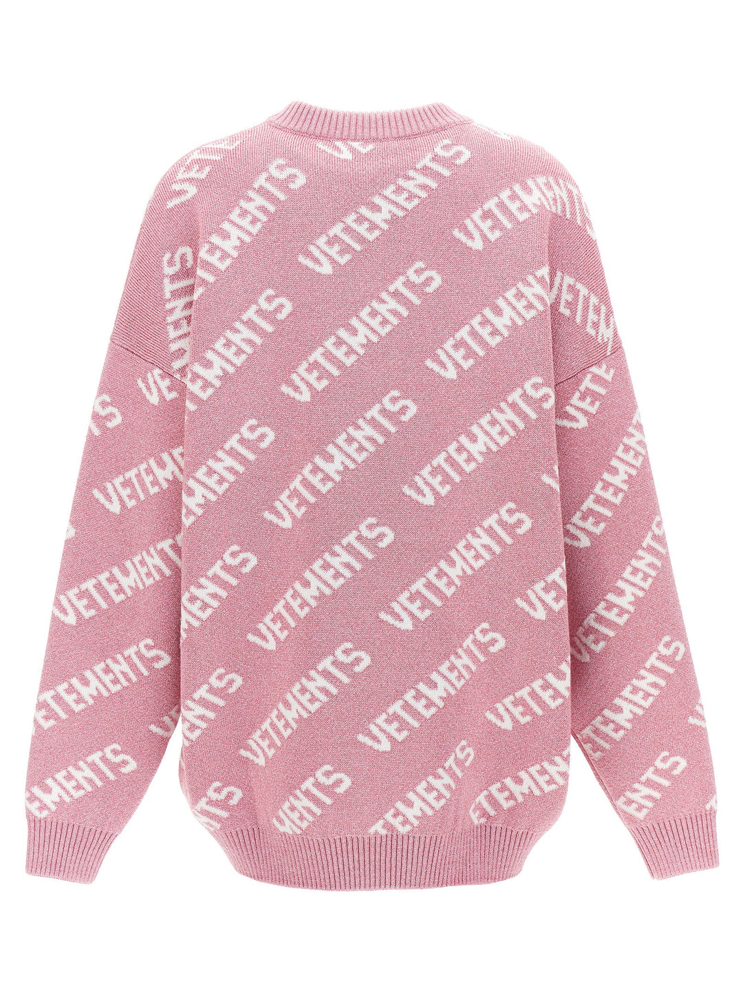 Vetements Lurex Monogram Sweater Maglioni - Rosa | 4d7cd1f47a8b2ce63976e284933a9a2623b43f3c