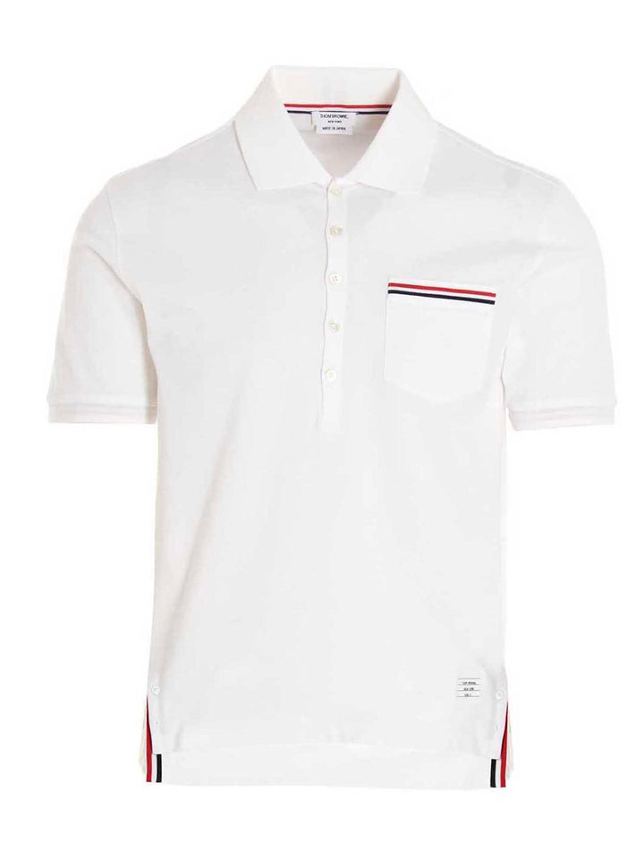 Thom Browne Rwb  Shirt Polo - Bianco | a889426d8daf430bacf1178eeae6d661f28225bb