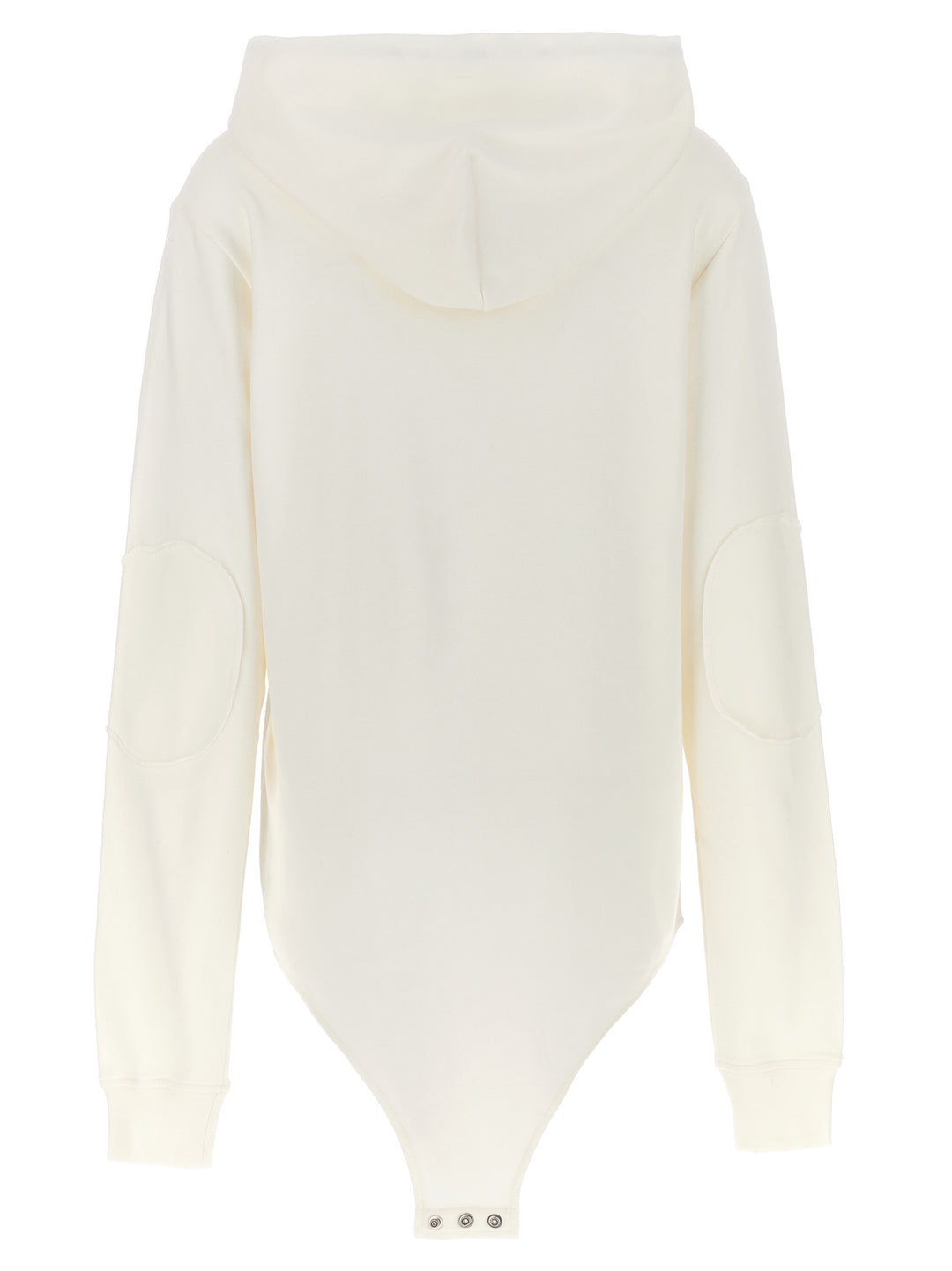 Rick Owens Champion X Rick Owens Hooded Bodysuit Top - Bianco | 18e2955c7ec1d82126a1598a5a33ee027a3dcad4