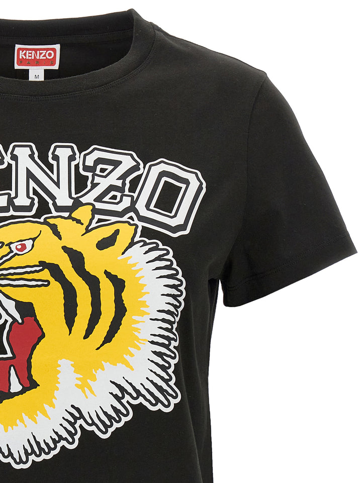 Tiger Varsity T Shirt Nero