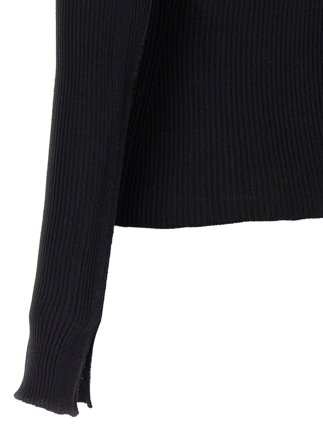 Lanvin Ribbed Sweater Maglioni - Nero | c8514b289e0125ac64ec5f29ec9862267e250ba2