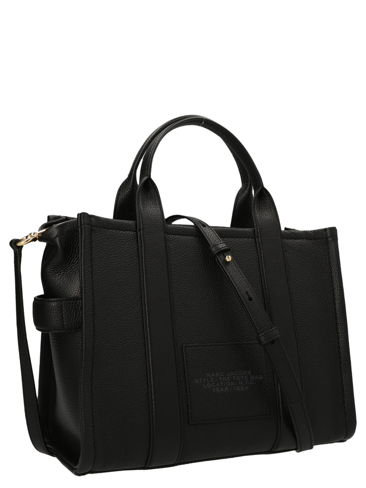 Marc Jacobs The Leather Medium Tote - Nero | 8657cc682a9883515046e22adb3137bf67b7fc30