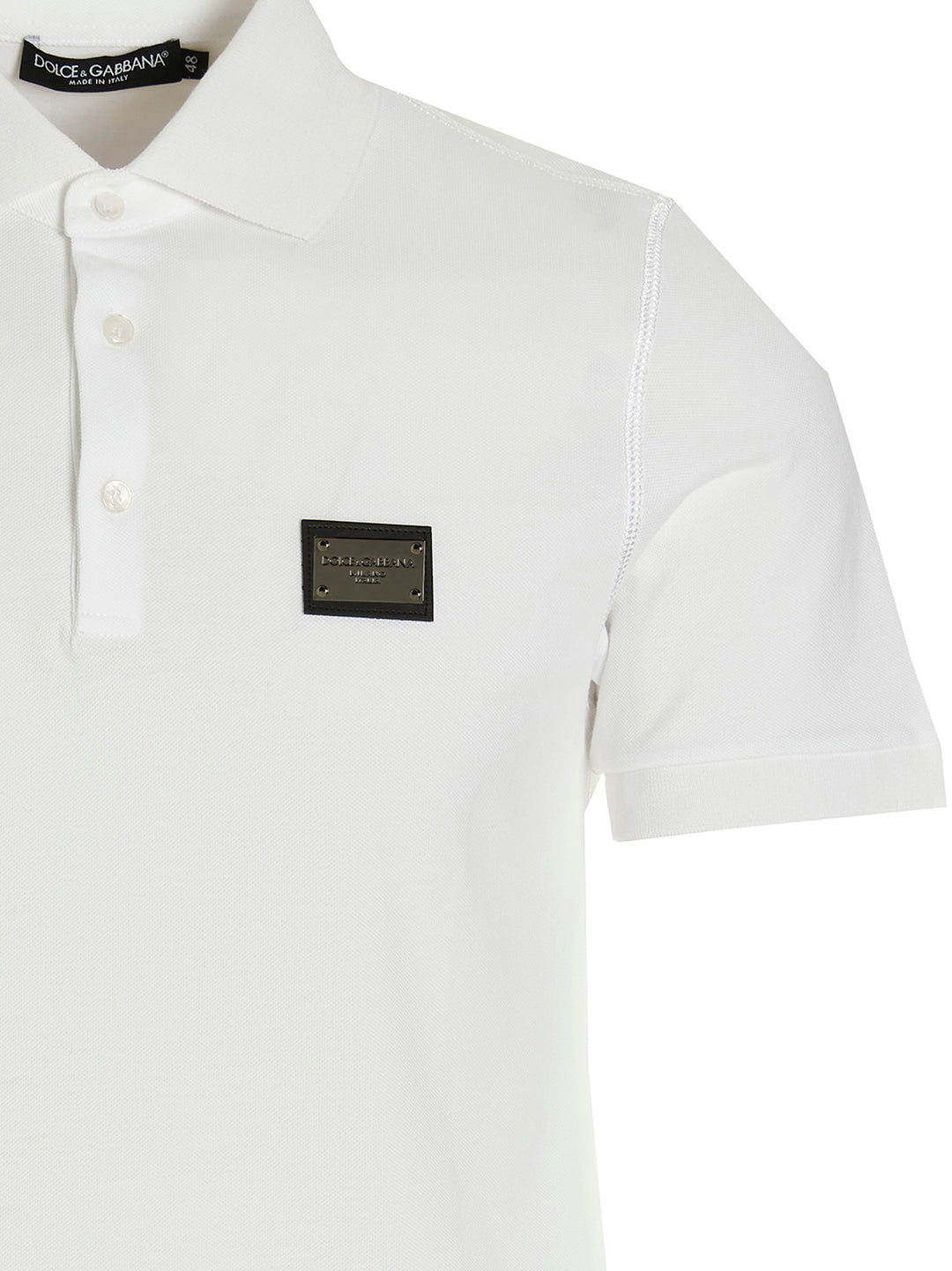 Dolce & Gabbana Dg Essential Polo - Bianco | d3cbb9c34f4cf394be8460ae0dad950801bdb968