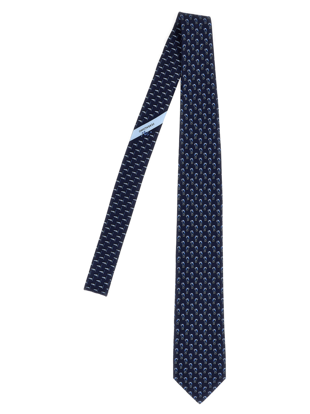 Patterned Tie Cravatte Blu