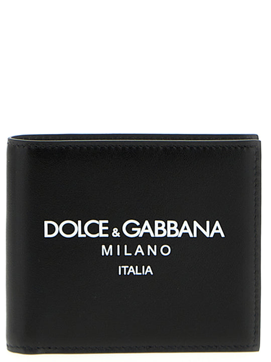 Logo Print Wallet Portafogli Bianco/Nero