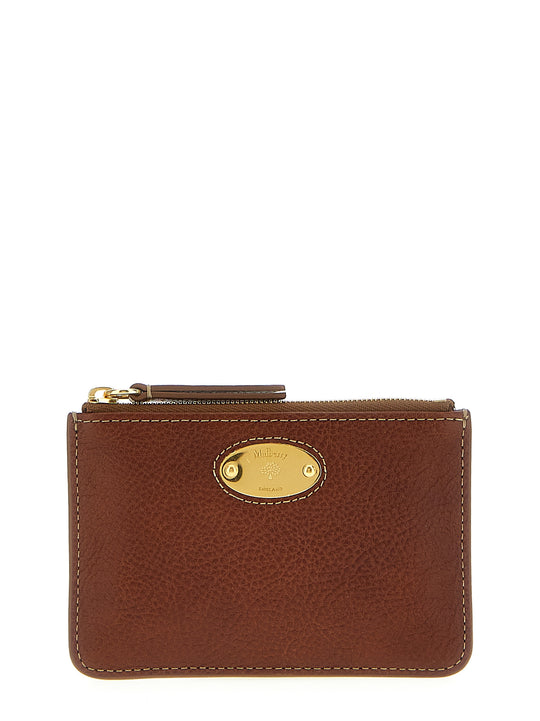 Mulberry Plaque Small Wallet Portafogli Marrone