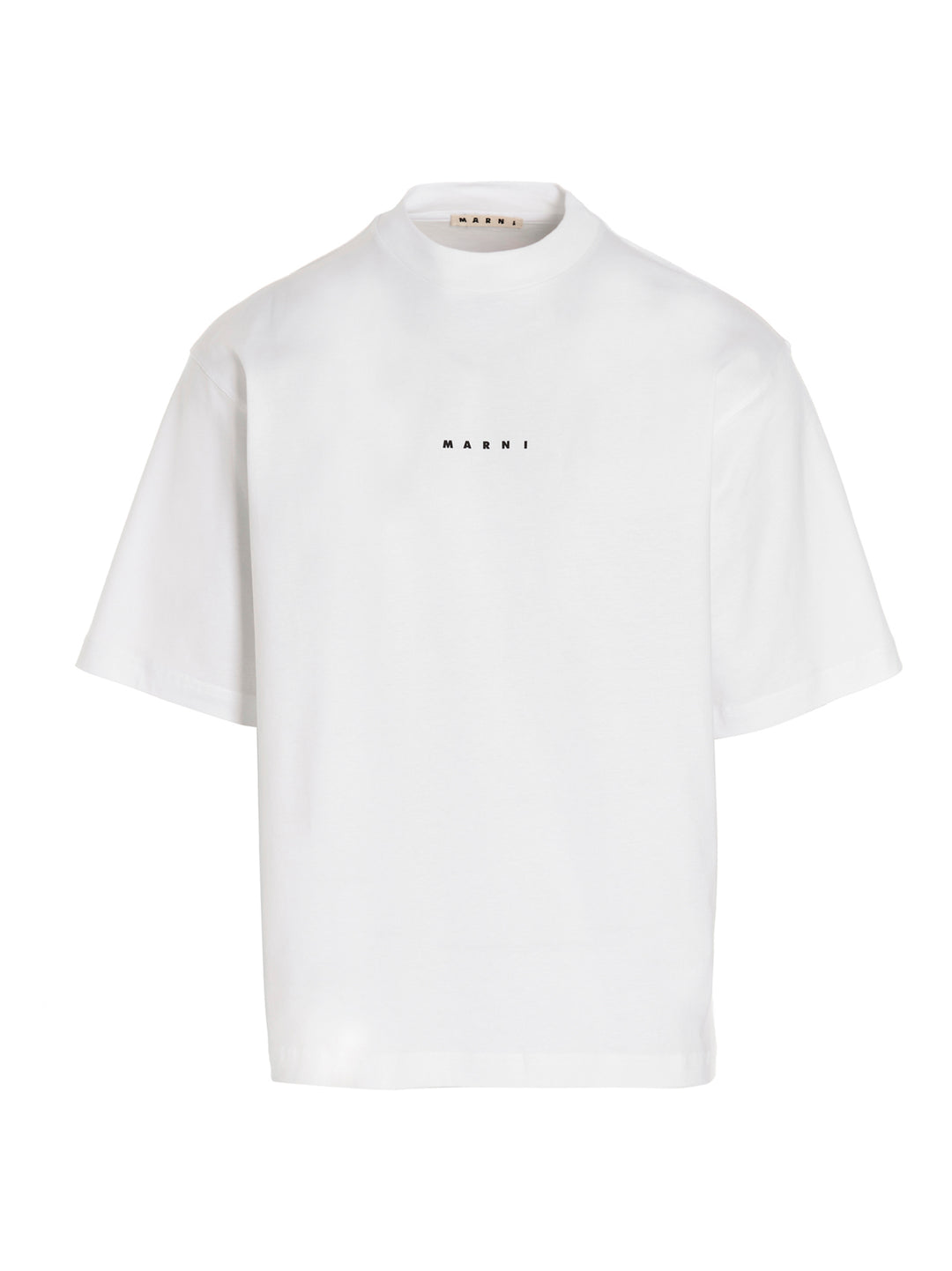 Logo Printed T Shirt Bianco
