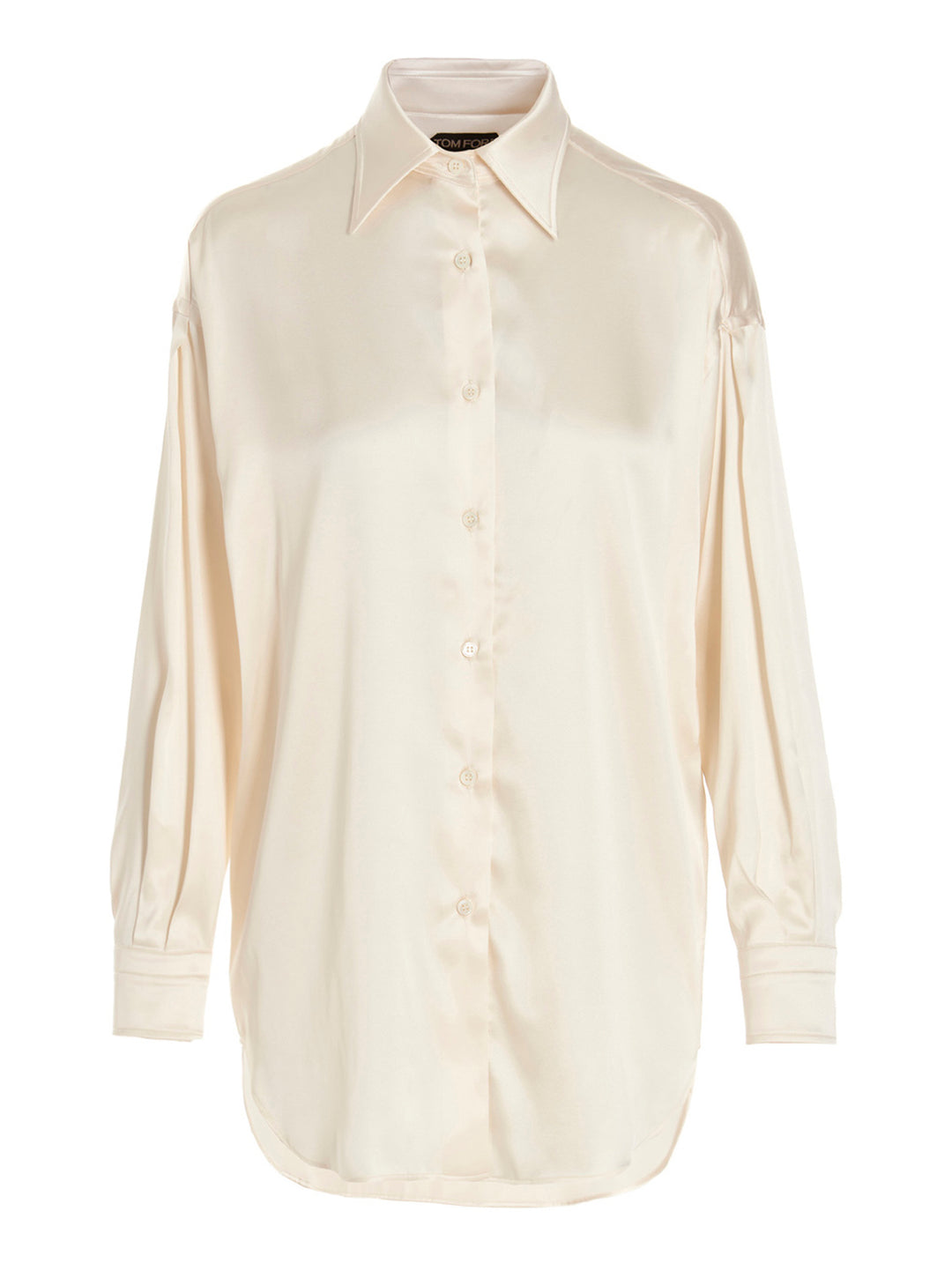 Silk Satin Shirt Camicie Bianco