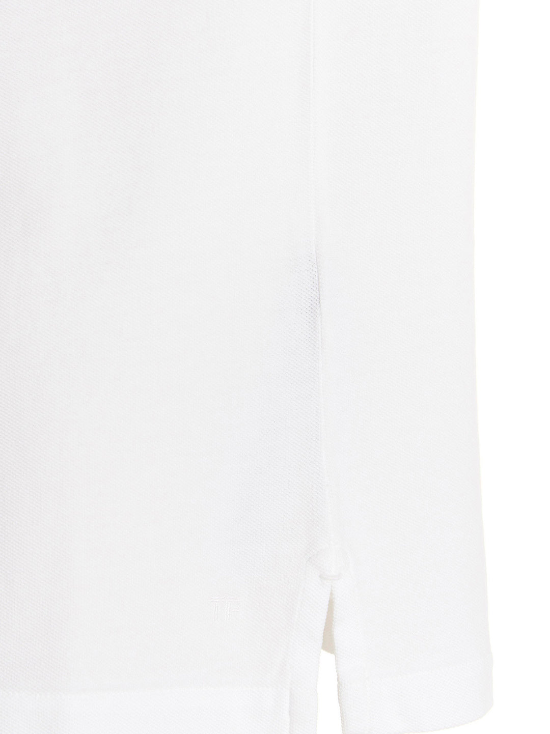 Tom Ford Piqué Cotton  Shirt Polo - Bianco | 4f88221258a78510ab76db67f7a88ca8ad6b9ca6