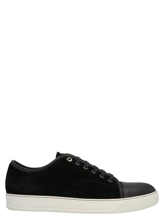Suede Sneakers Bianco/Nero