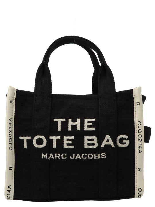 The Jacquard Small Tote Borse A Mano Bianco/Nero