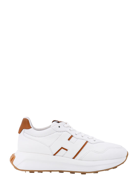 Leather Sneakers With Logo On The Side