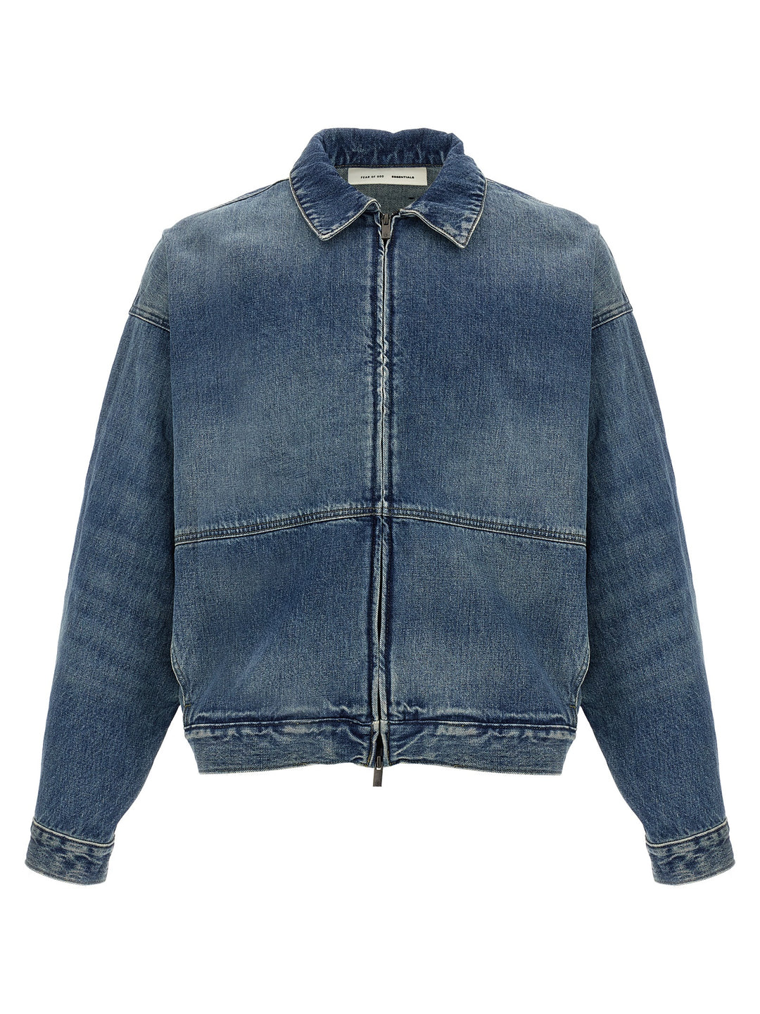 Fear Of God Essential Denim Trucker Puffer Jackets - Blu | 00cfdf0307ec25ced0a7f2a0209c53ecbbd0dffe
