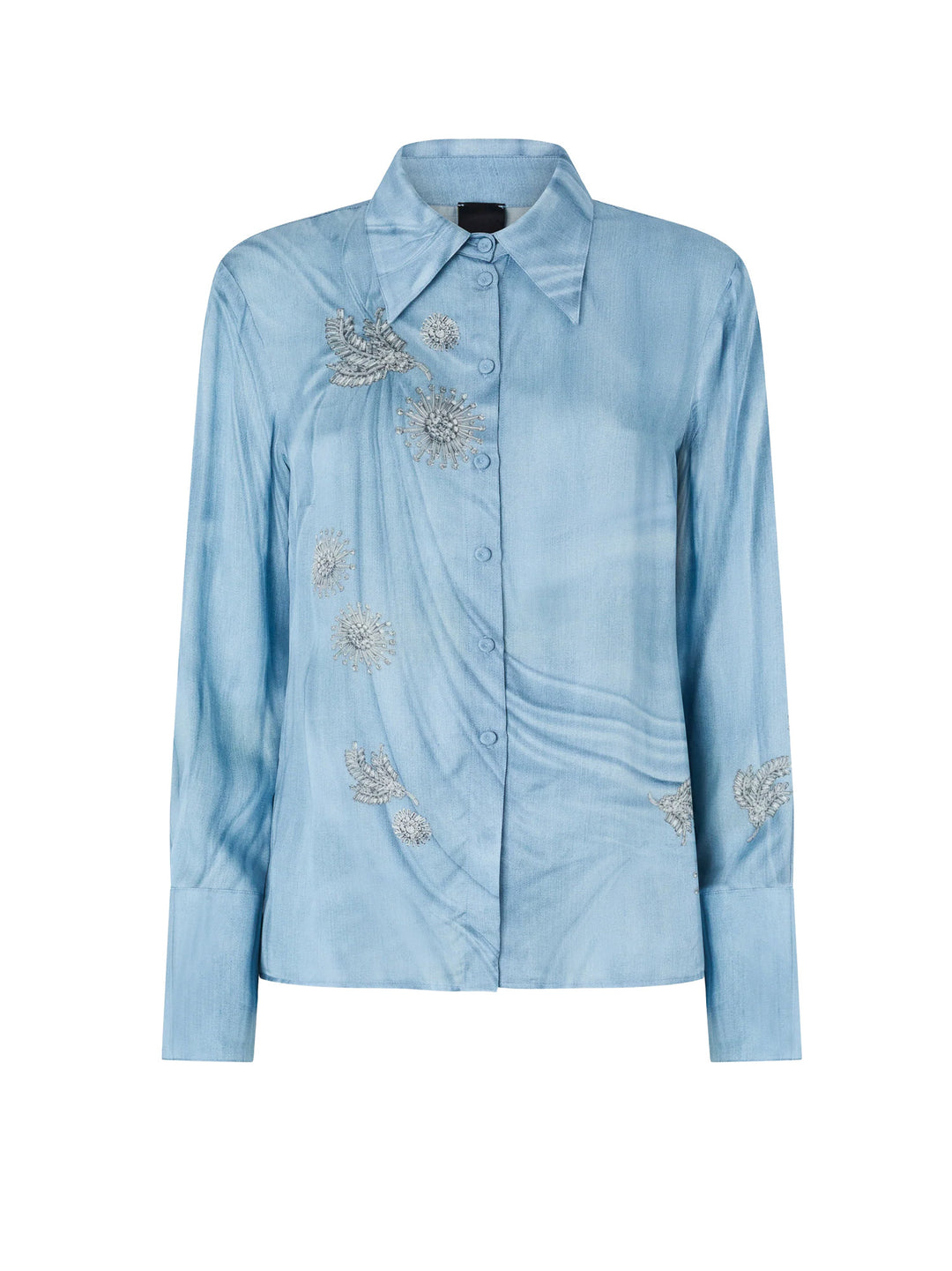 Pinko Shirts - Blu e verdi | f6a0eae09248c7915fa8991ee5f506762a3cc716