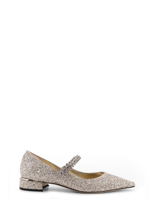 Bing Leather Pumps With All-Over Glitter Detail