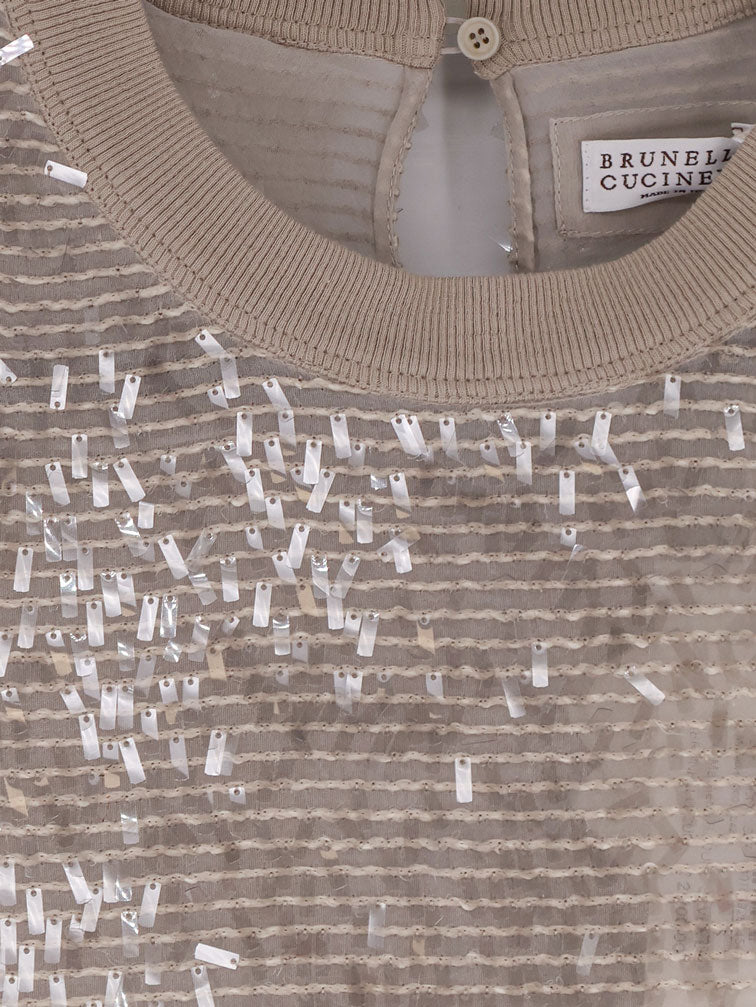 Brunello Cucinelli T-shirts and Polos - SILVER BEIGE | f17dd00312ce5bbf48d64db28da9595238085fb9