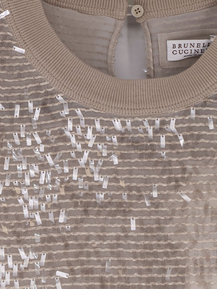 Brunello Cucinelli T-shirts and Polos - SILVER BEIGE | f17dd00312ce5bbf48d64db28da9595238085fb9