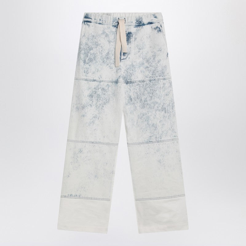 Dries Van Noten Pantaloni - Celeste | f122864cc2cfe35124322615bbf2f93e54462d50