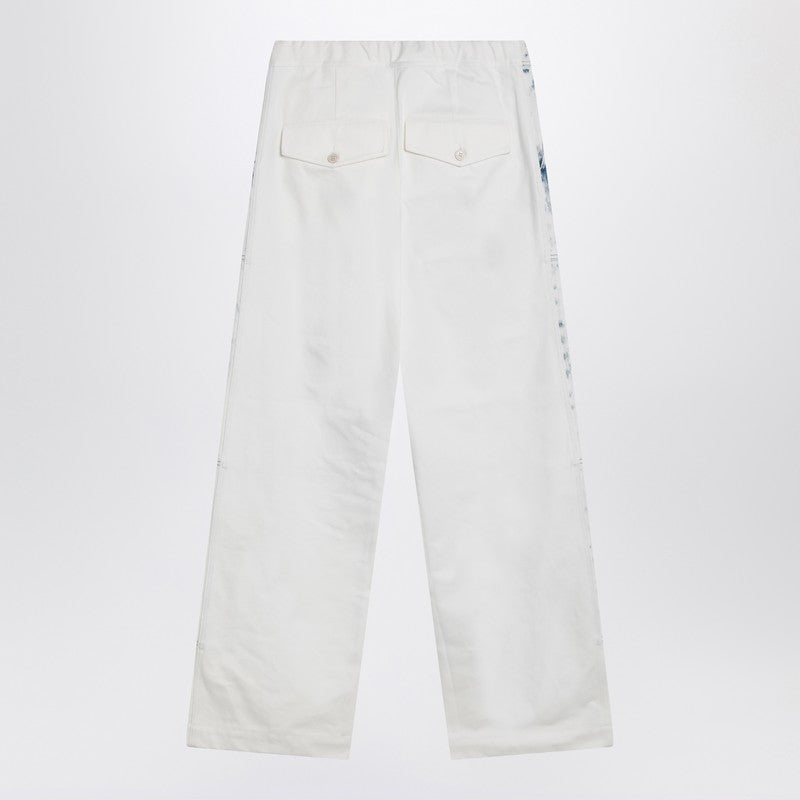Dries Van Noten Pantaloni - Celeste | 7501ec9282ad5836a4febbf217e30510aeff7230