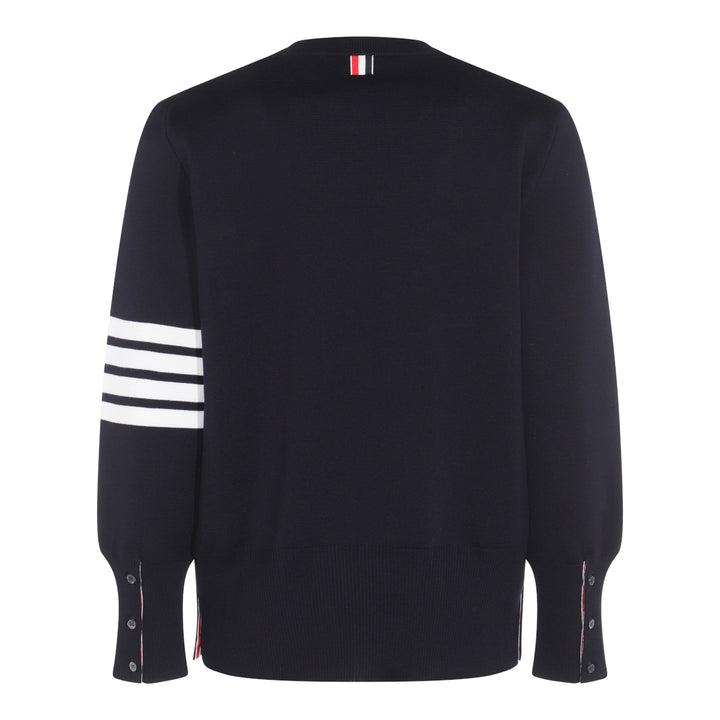 Thom Browne Sweaters - Blue and green | e6883033b1581416cdd12c0d4f322e4b03c2df49