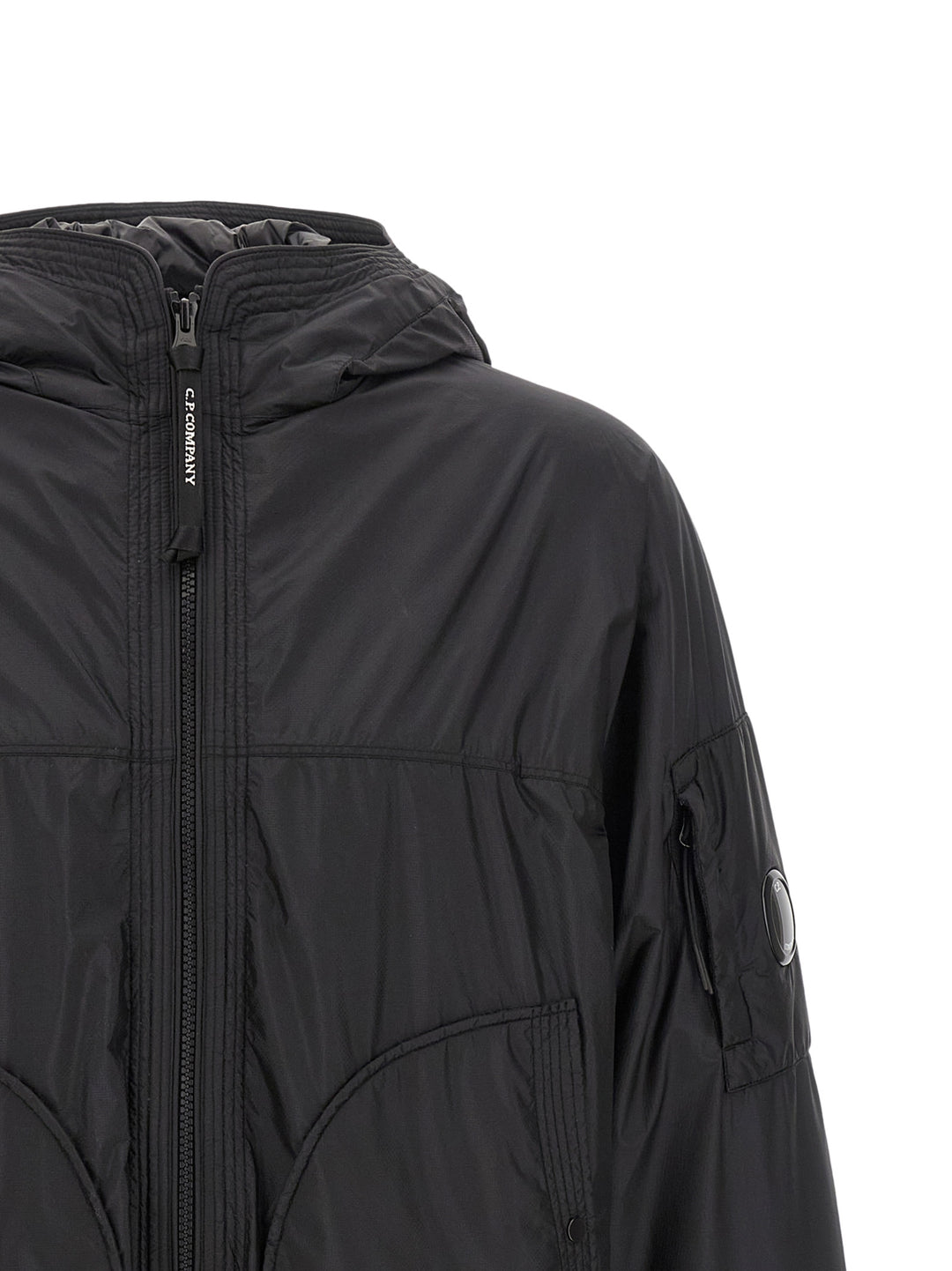 C.P. Company Nada Shield Puffer Jackets - Nero | 4456eeb318be8b978601772b0ad783f466b21aa9