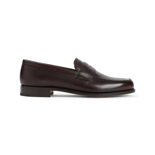 Brown Milford Calf Leather Loafers