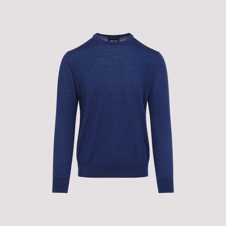 Giorgio Armani Sweater - Blu | 02039ac089fe5ba19baf811f025825e86a5df31d