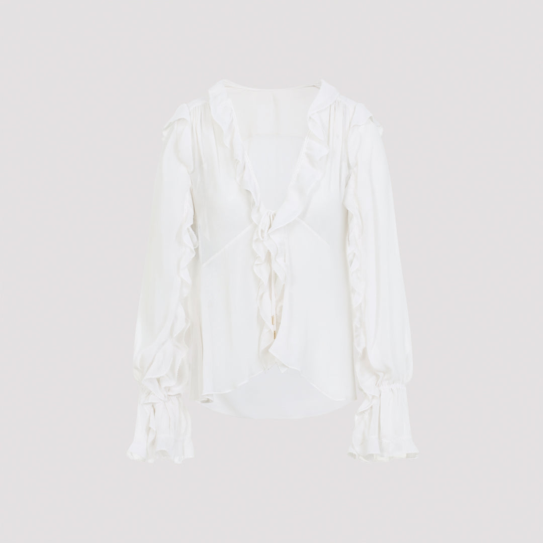 Alberta Ferretti Blouse - Bianco | 9b5849f645fff2ce7204162905e8b8e3e1f5f7a5