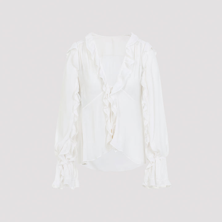Alberta Ferretti Blouse - Bianco | 9b5849f645fff2ce7204162905e8b8e3e1f5f7a5