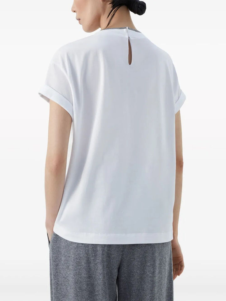 Brunello Cucinelli T-shirts - Bianco | c14cc6443a214cdfa1949b1c4393196cbc061081
