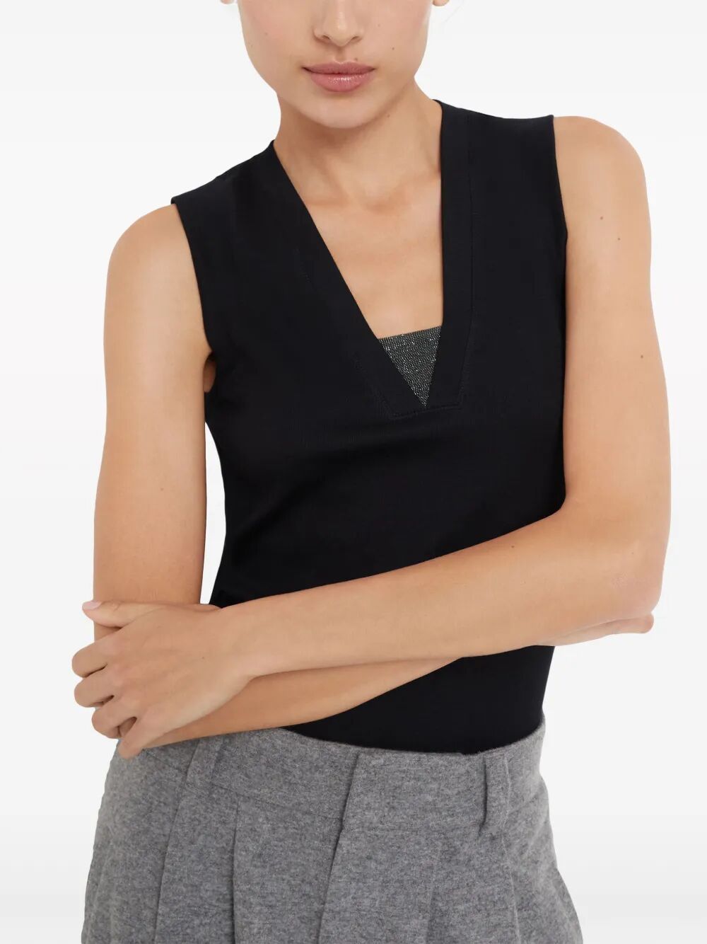 Brunello Cucinelli Top - Nero | 262898750eb2ead44dbd51289beca93d386d7d29
