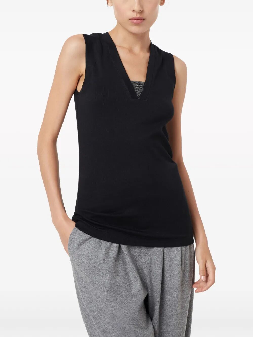 Brunello Cucinelli Top - Nero | de1de596c99cfd3bd58cf8bbdf7a87d989e54554