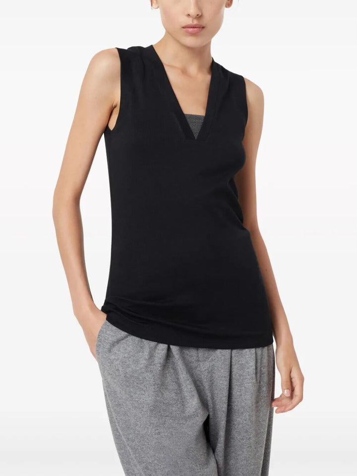 Brunello Cucinelli Top - Nero | de1de596c99cfd3bd58cf8bbdf7a87d989e54554