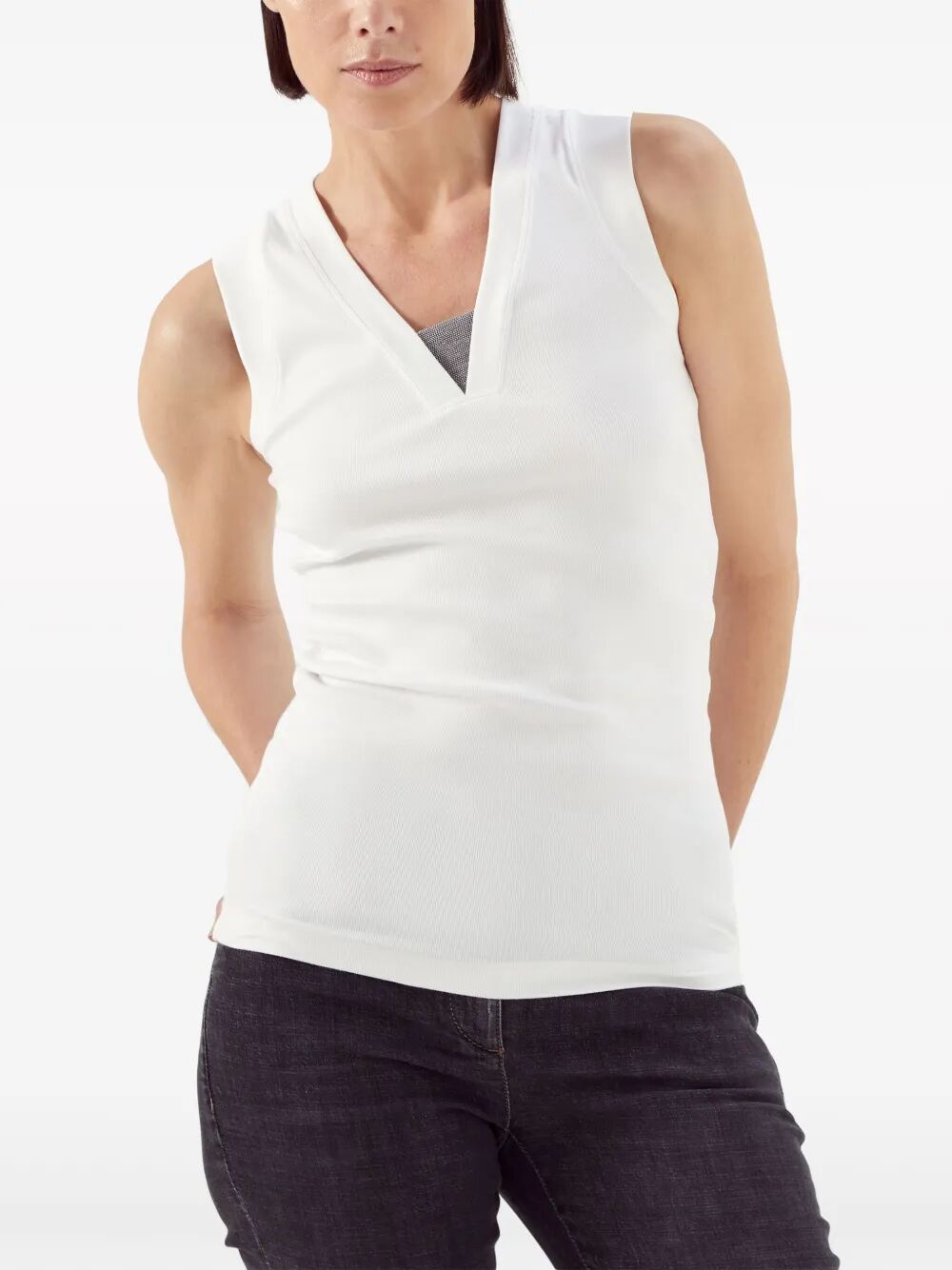 Brunello Cucinelli Top - Bianco | 6bb8ccacdb4402bf66ffefaff4cafd8ce713f8fb
