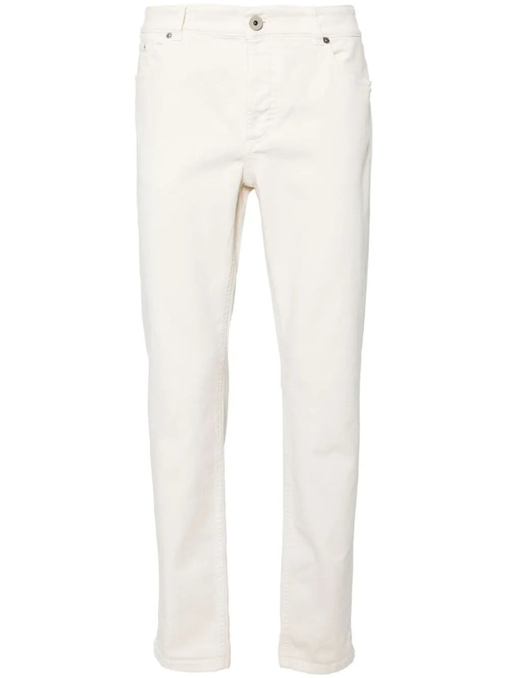Brunello Cucinelli Straight leg - Bianco | ddfbbd31a45197eea657fc96a4f11b3967565fb5