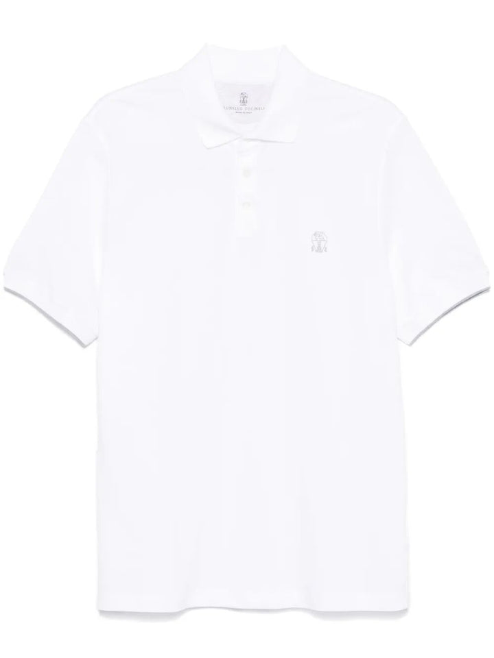 Brunello Cucinelli Polo - Bianco | af001c4af5dec7defb1f9c9d1b75e43fb09d5fec