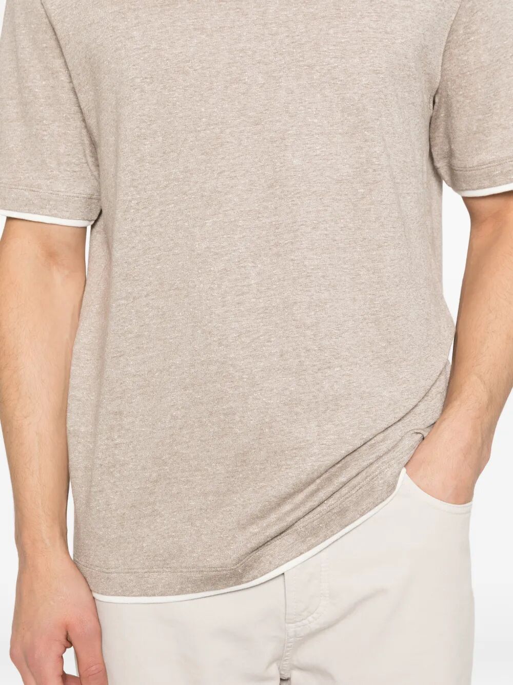 Brunello Cucinelli T-shirts - Marrone | cb31743f1db8532ab69fb7d22dc51a393000e0fc